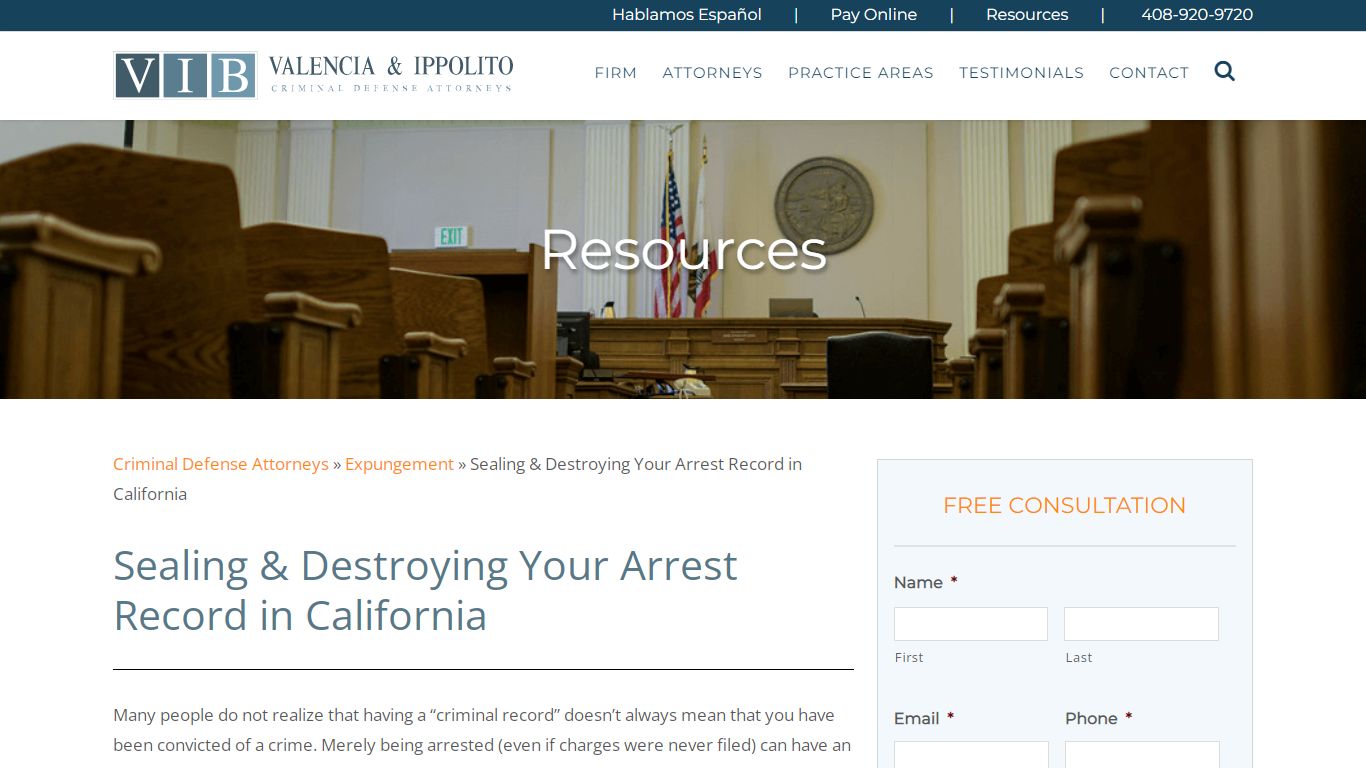 How to Seal & Destroy California Arrest Records - VIB Law