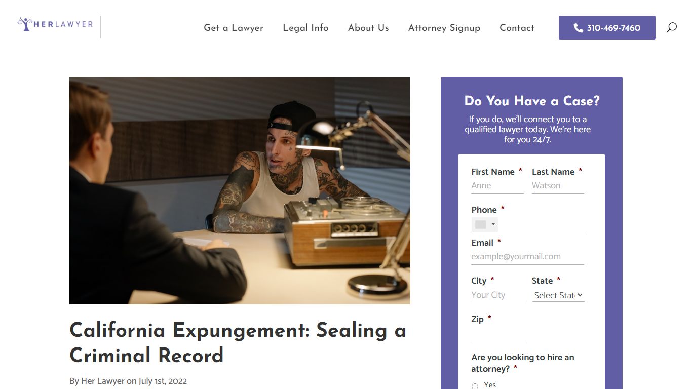 California Expungement: Sealing a Criminal Record - Her Lawyer